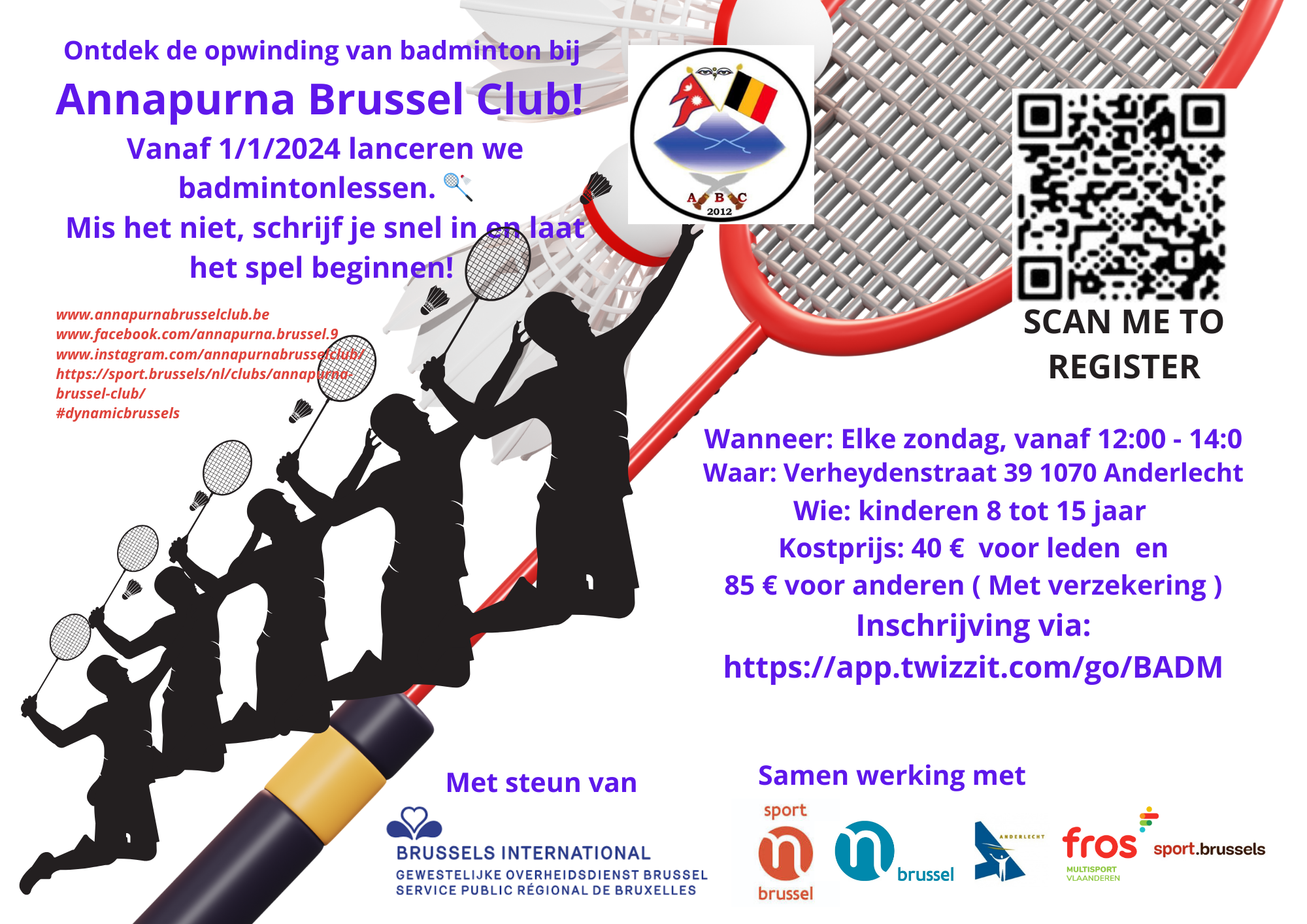 BADMINTON voor (Brusselse Jeugd)