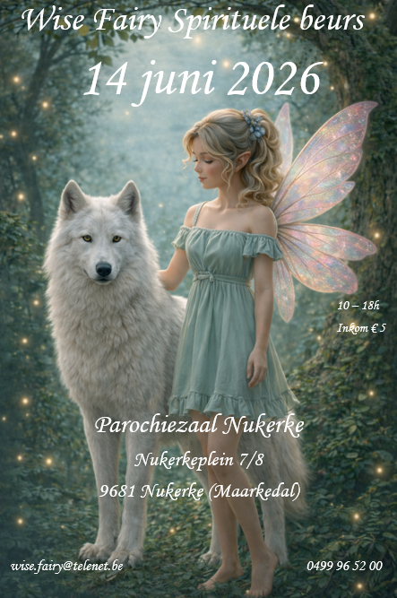 Wise Fairy spirituele beurs : een sfeervol en inspirerend gebeuren vol magie, verbinding en ontdekking. Kom langs en laat je betoveren. Leuke attenties en boeiende lezingen.