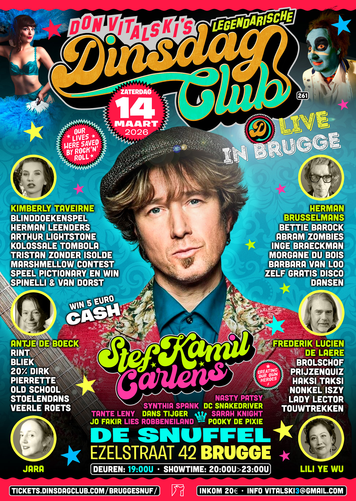 poster Dinsdagclub 14 maart Brugge