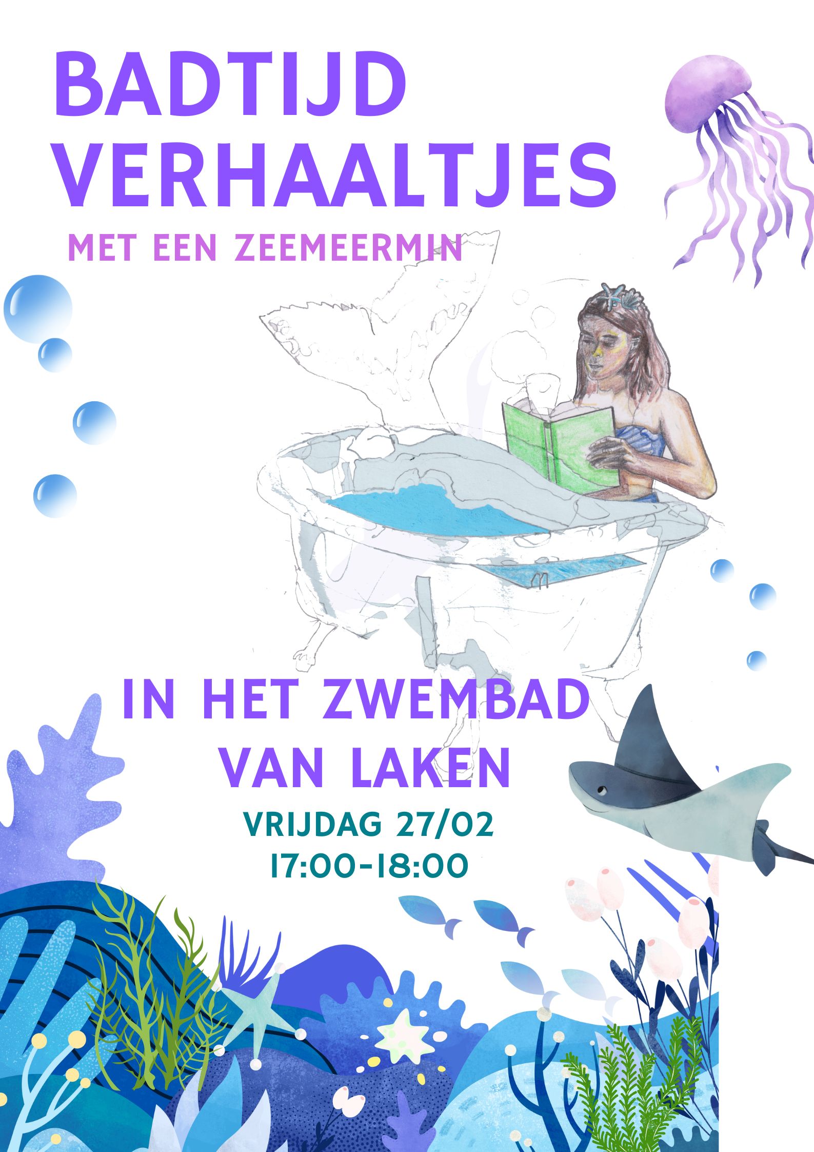 Badtijdverhaaltjes met een zeemeermin