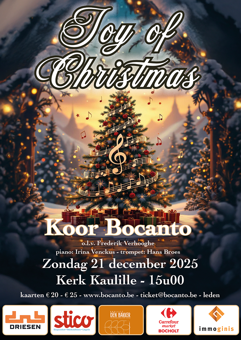 AFFICHE JOY OF CHRISTMAS BOCANTO