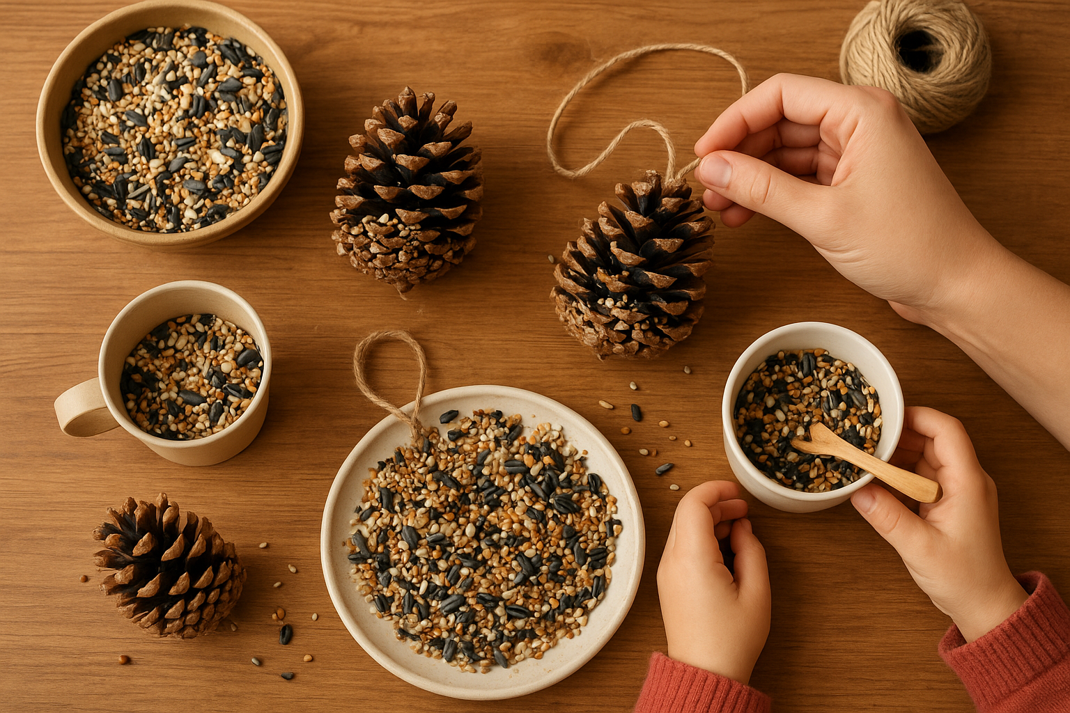 VOGELVOERTJES MAKEN - Help de vogels de winter door! Samen 