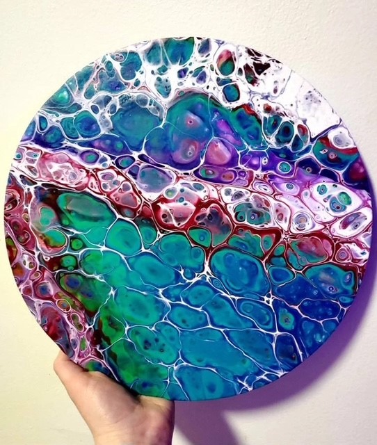 Creaworkshop : Acrylgieten op canvas