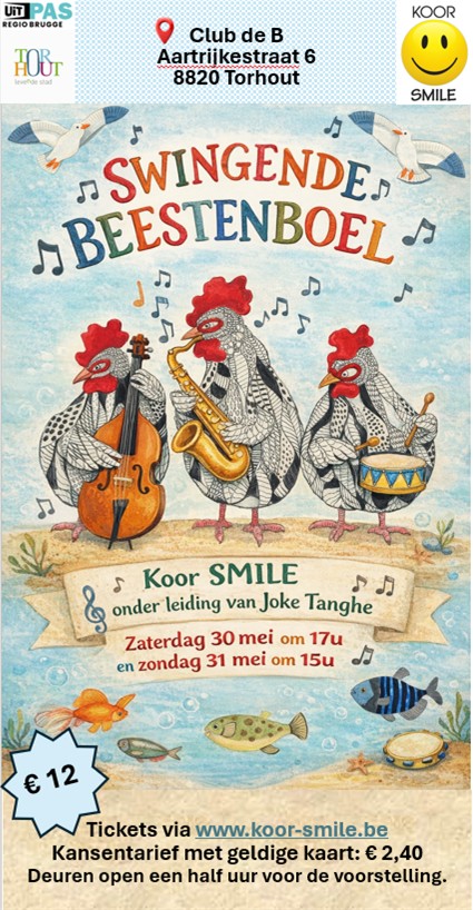 Koor SMILE in concert.... Swingende Beestenboel