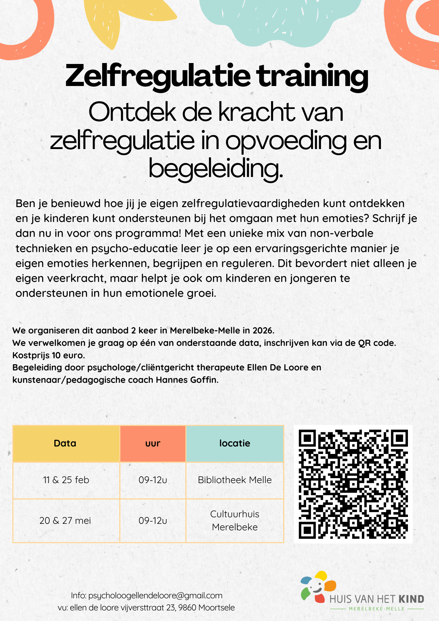 flyer zelfregulatie training