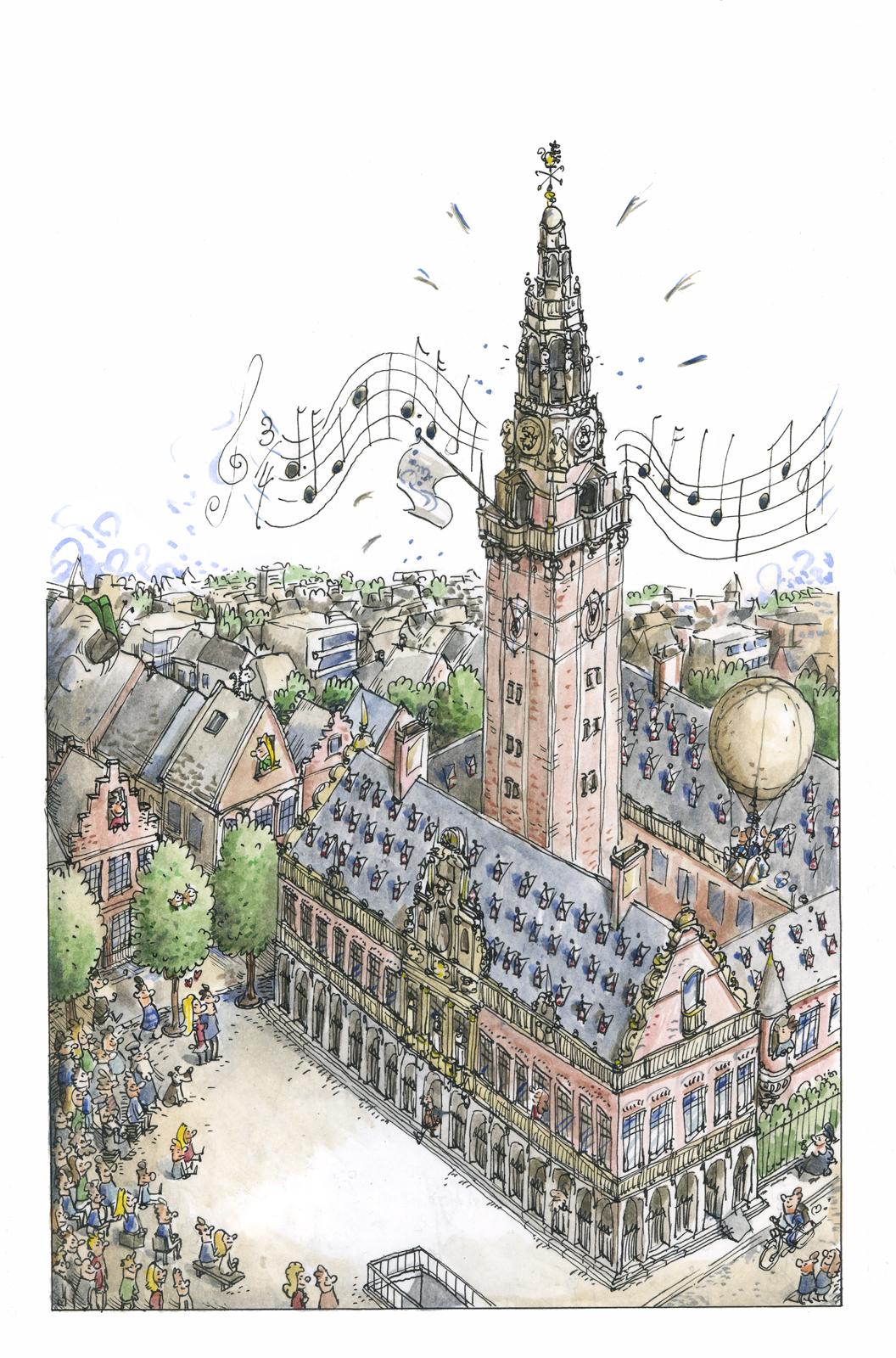 Beiaardmuziek van de toren, door Joris Snaet