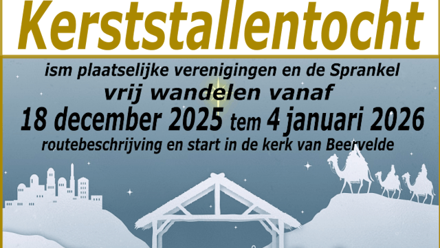 kerstallen wandeling Beervelde