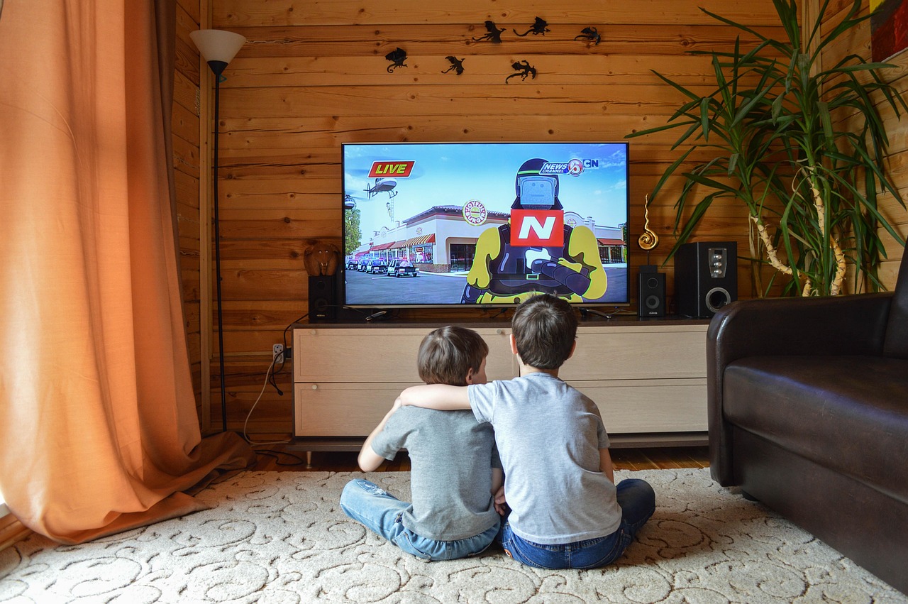 Kinderen kijken TV