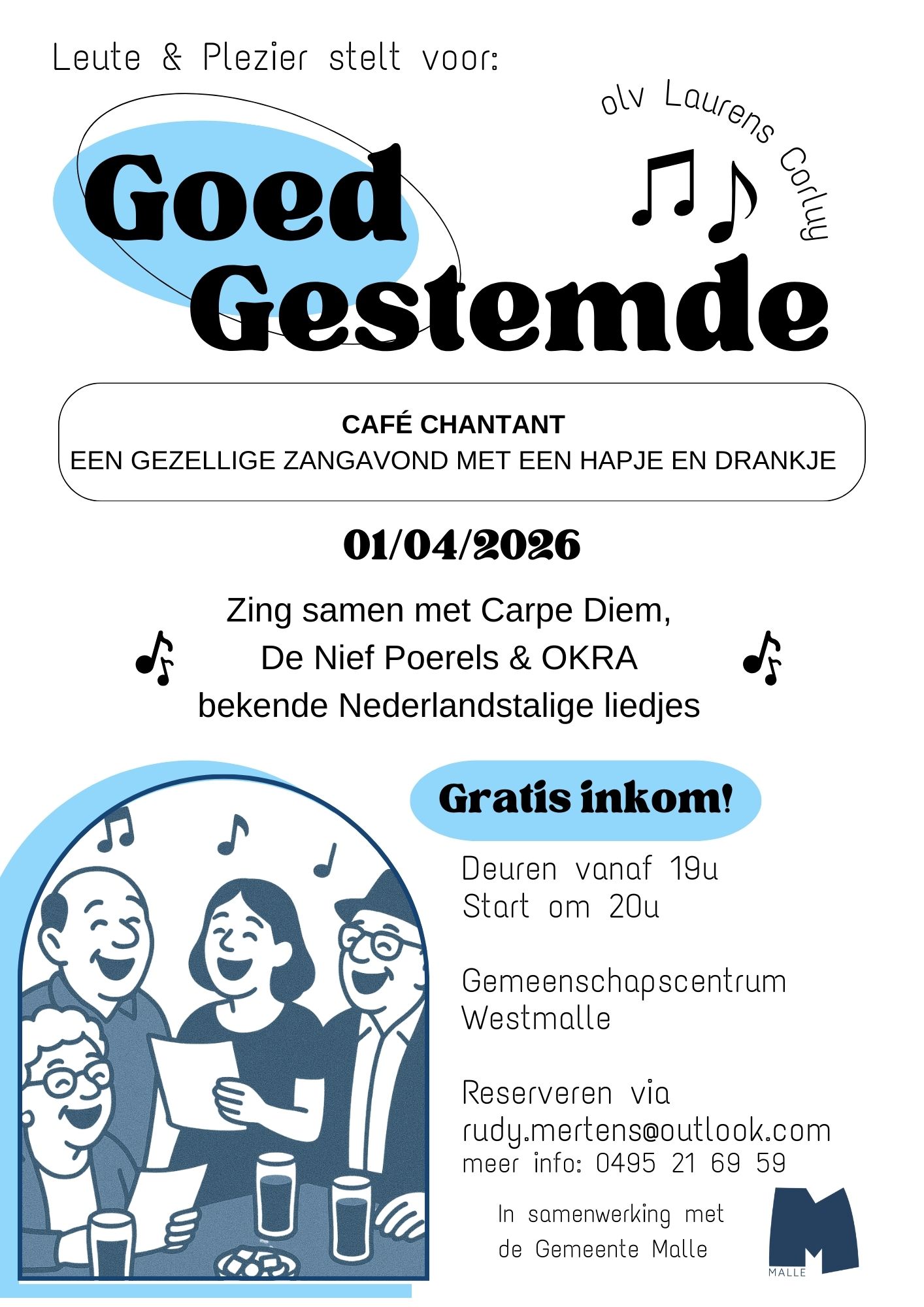 Affiche cafè chantant 2026