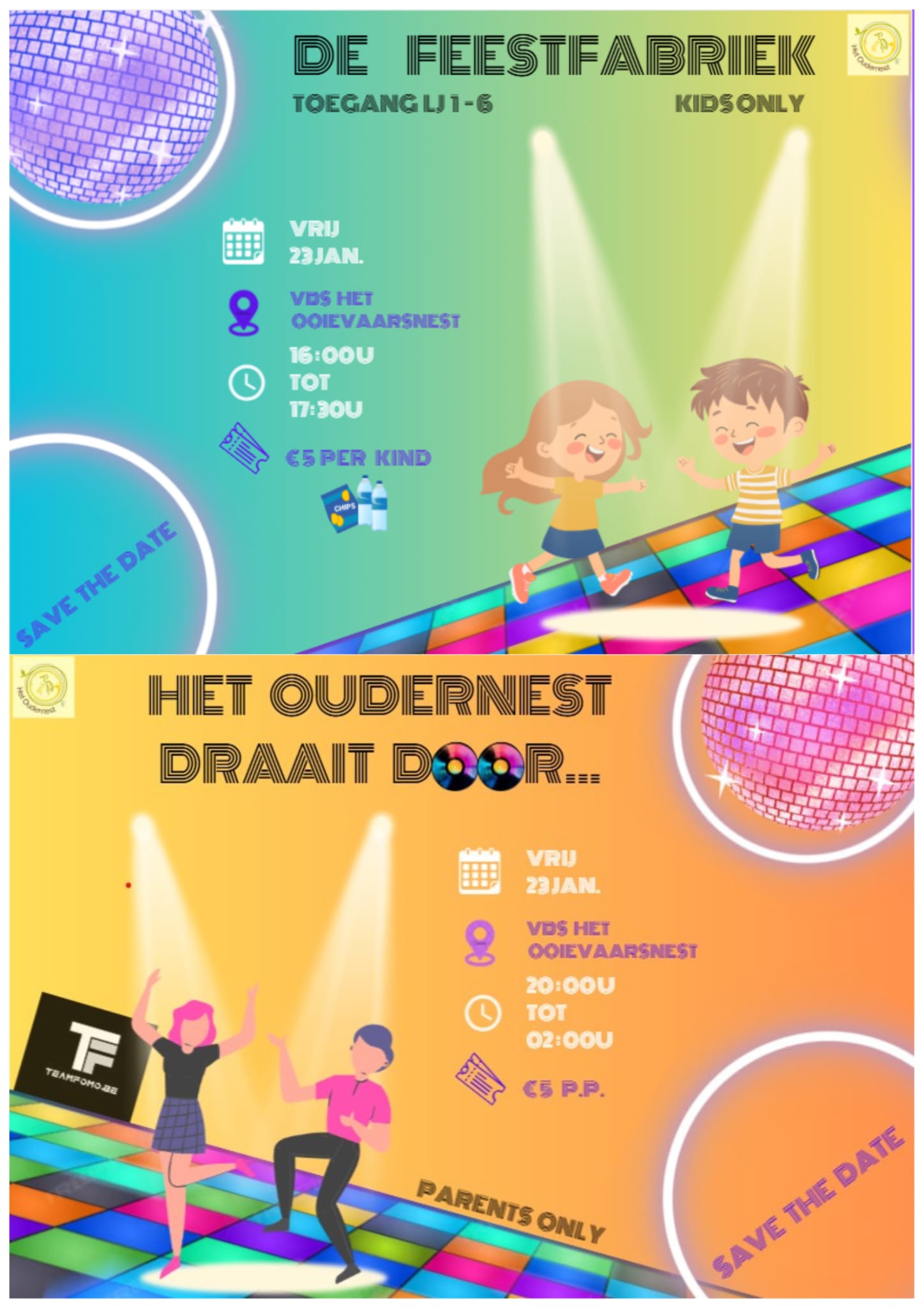 De feestfabriek / Het Oudernest draait door