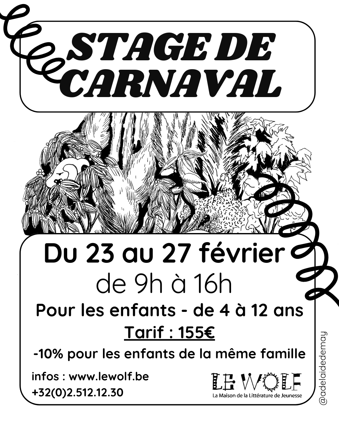 Stage de carnaval pour enfant