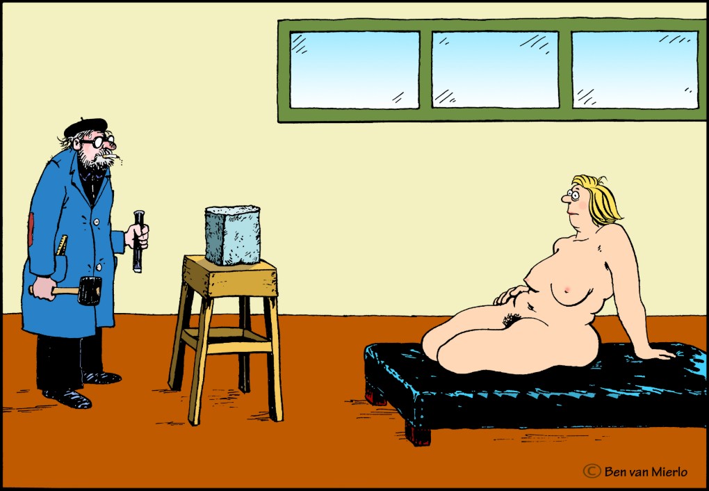 Kunstenaar met model