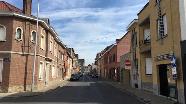 De Sint-Crispijnstraat in Izegem