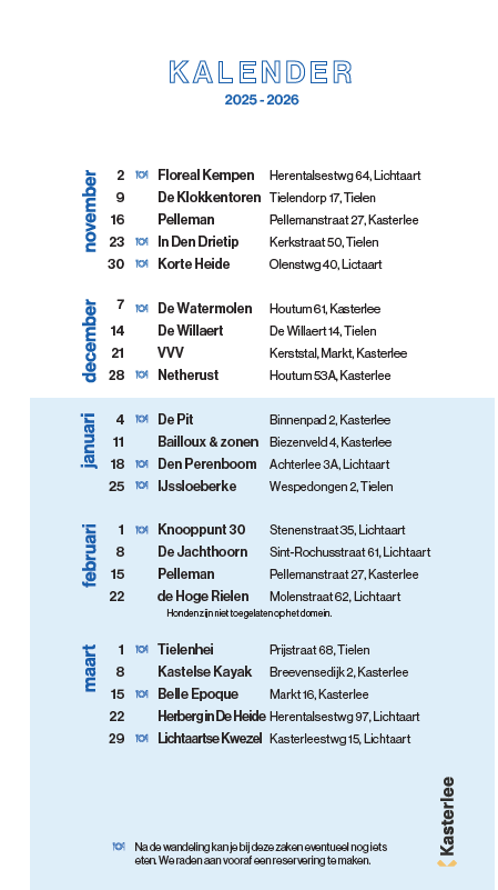 Kalender 2025 - 2026