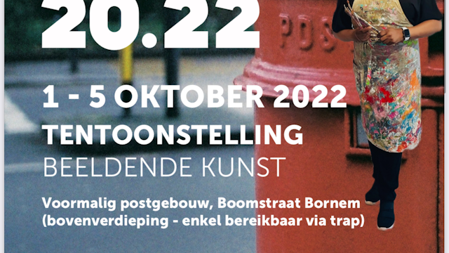 POST OFFICE 20.22 From Saturday 1/10 to Wednesday 5/10 Address  Boomstraat 100 2880 Bornem  Titel: exhibition "Post Office 20.22" The exhibition is free and  you can save points with your UiTPAS 🎫