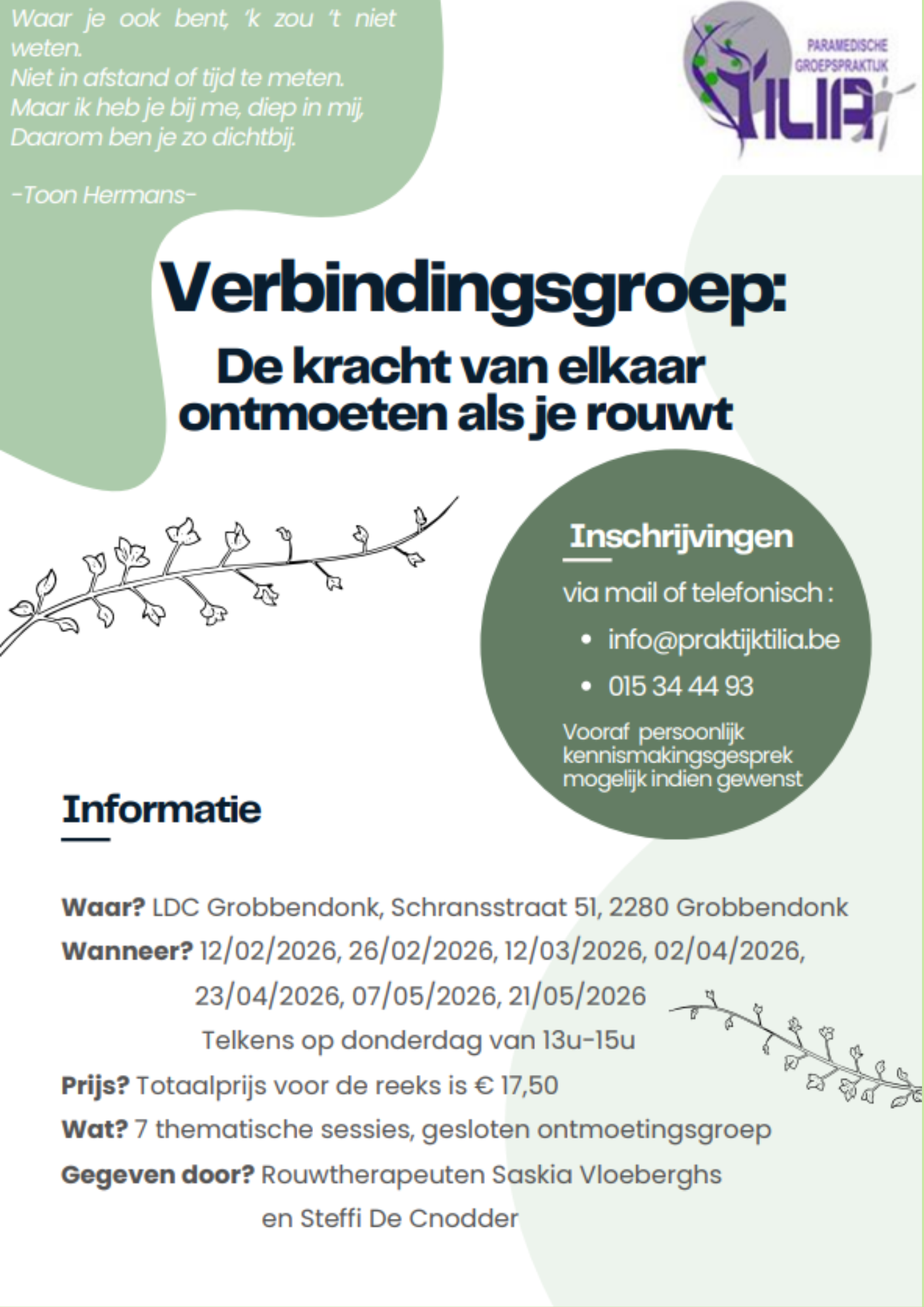 Verbindingsgroep: De kracht van elkaar ontmoeten als je rouwt