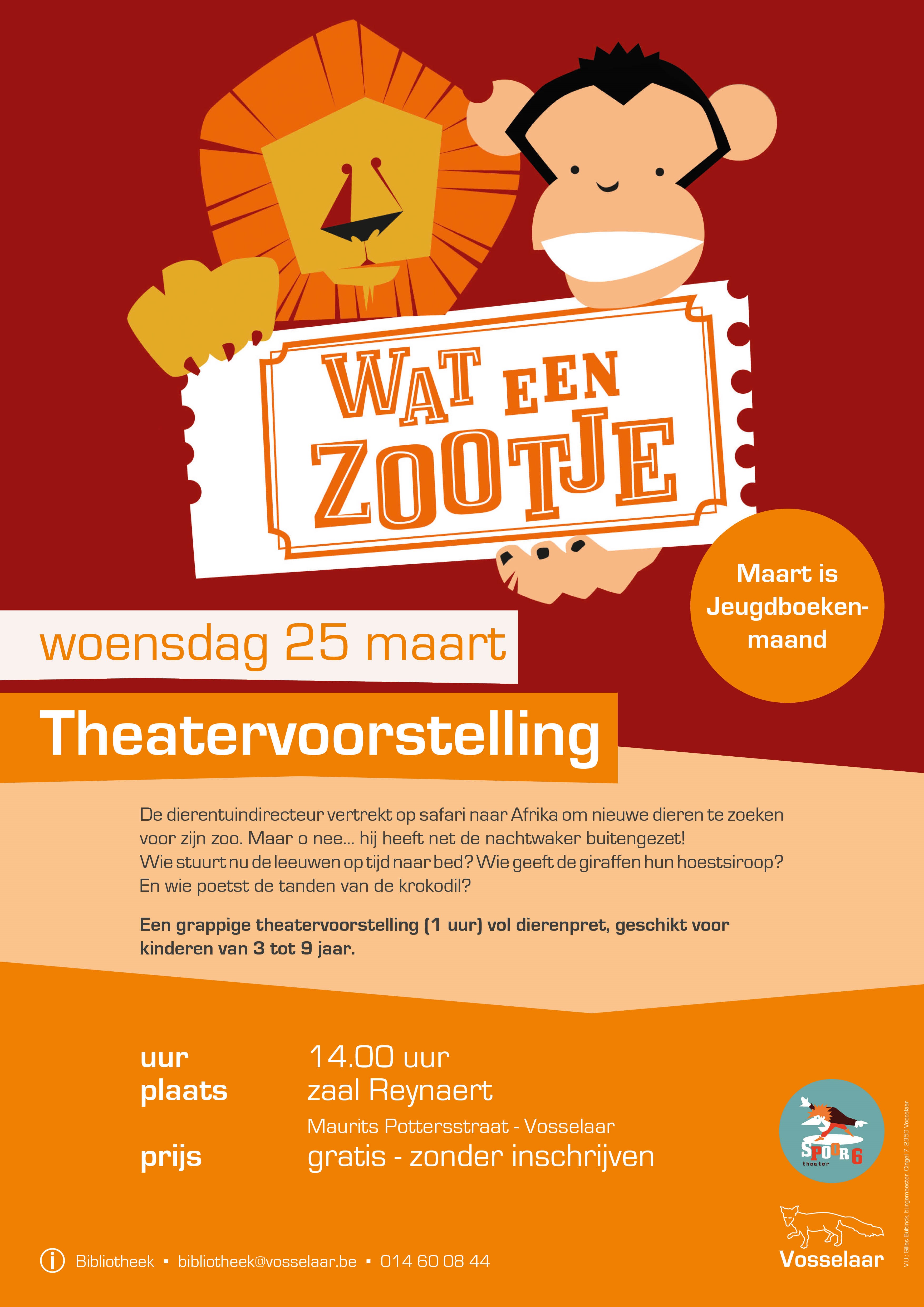 Theatervoorstelling Jeugdboekenmaand 2026: 'Wat een zootje'