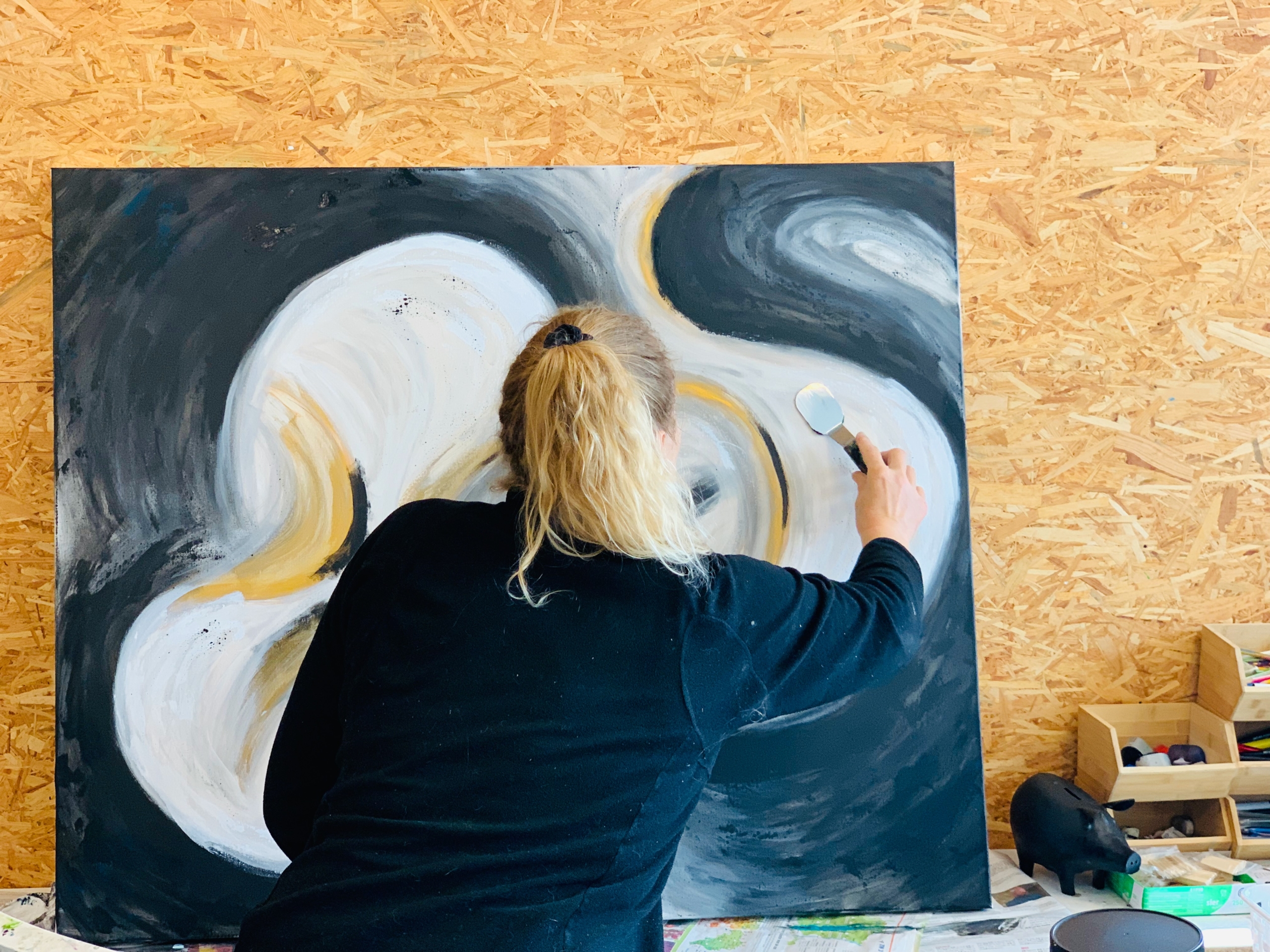 Expressief abstract schilderen