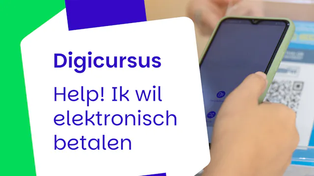 promobeeld van persoon die via QR-code betaalt