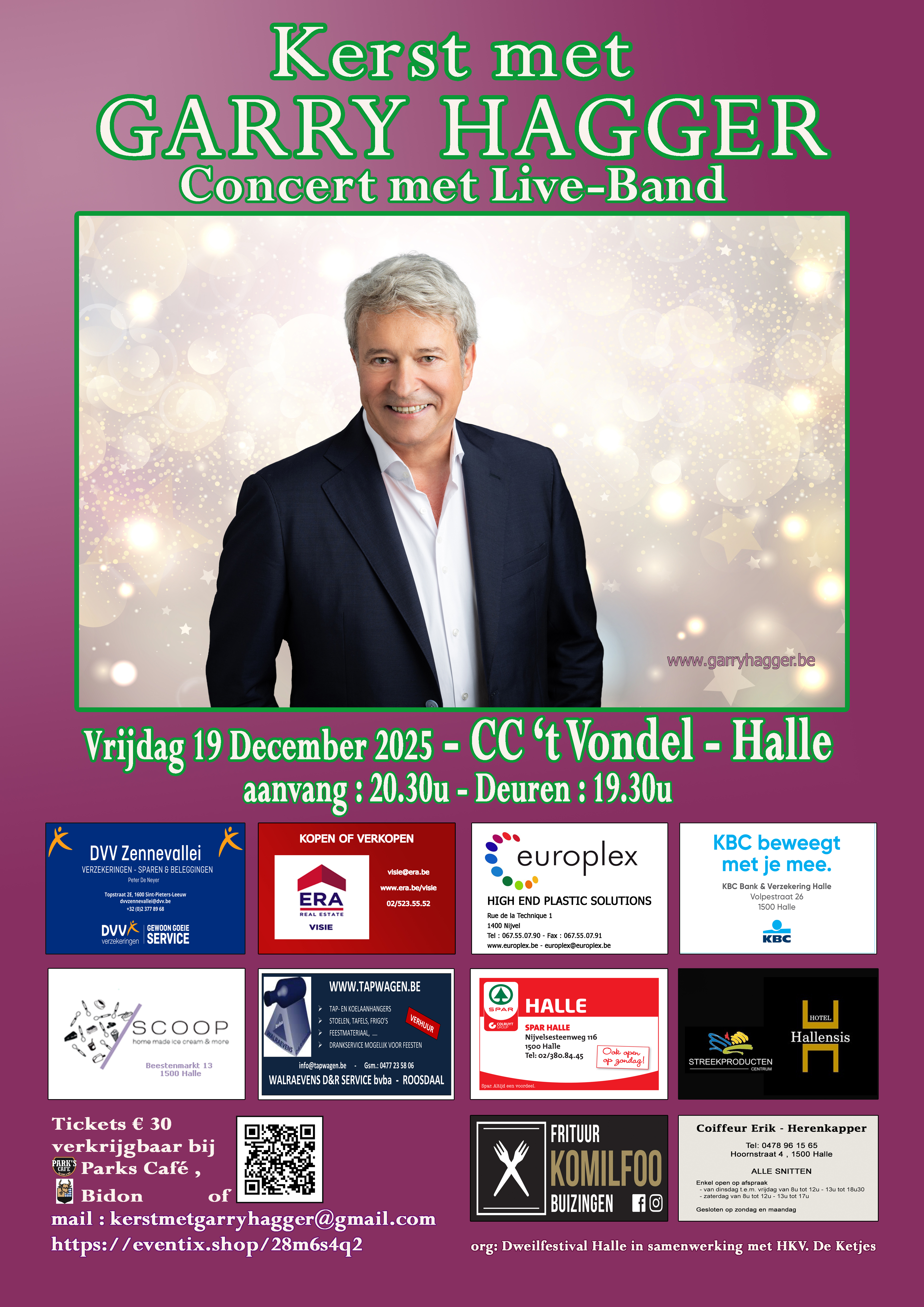           Live concert van Garry Hagger met Band                                                                                                                                                                            