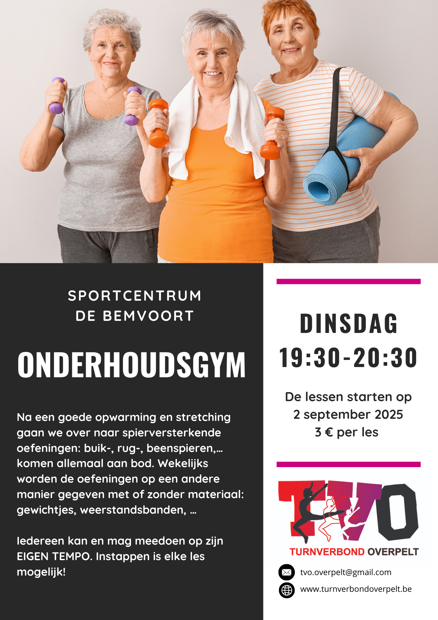 Flyer Onderhoudsgym TVO