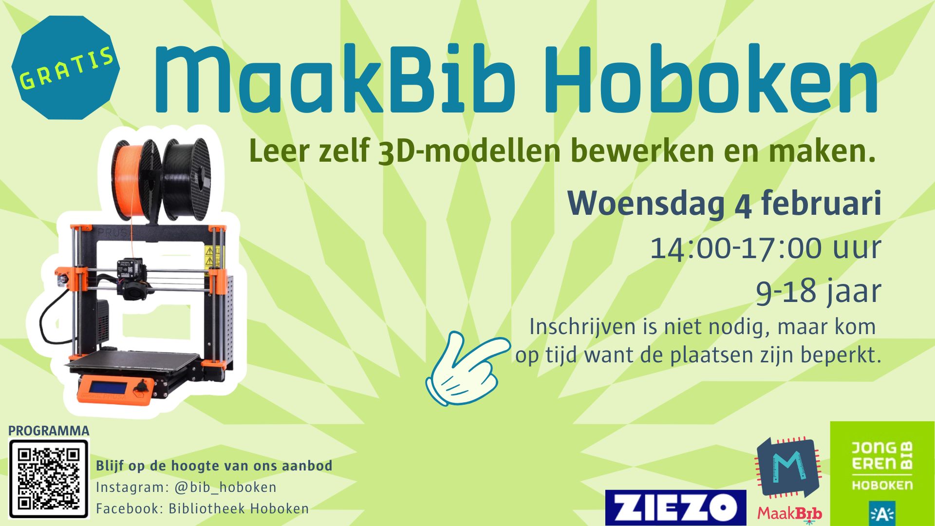 MaakBib Hoboken 3D-printen