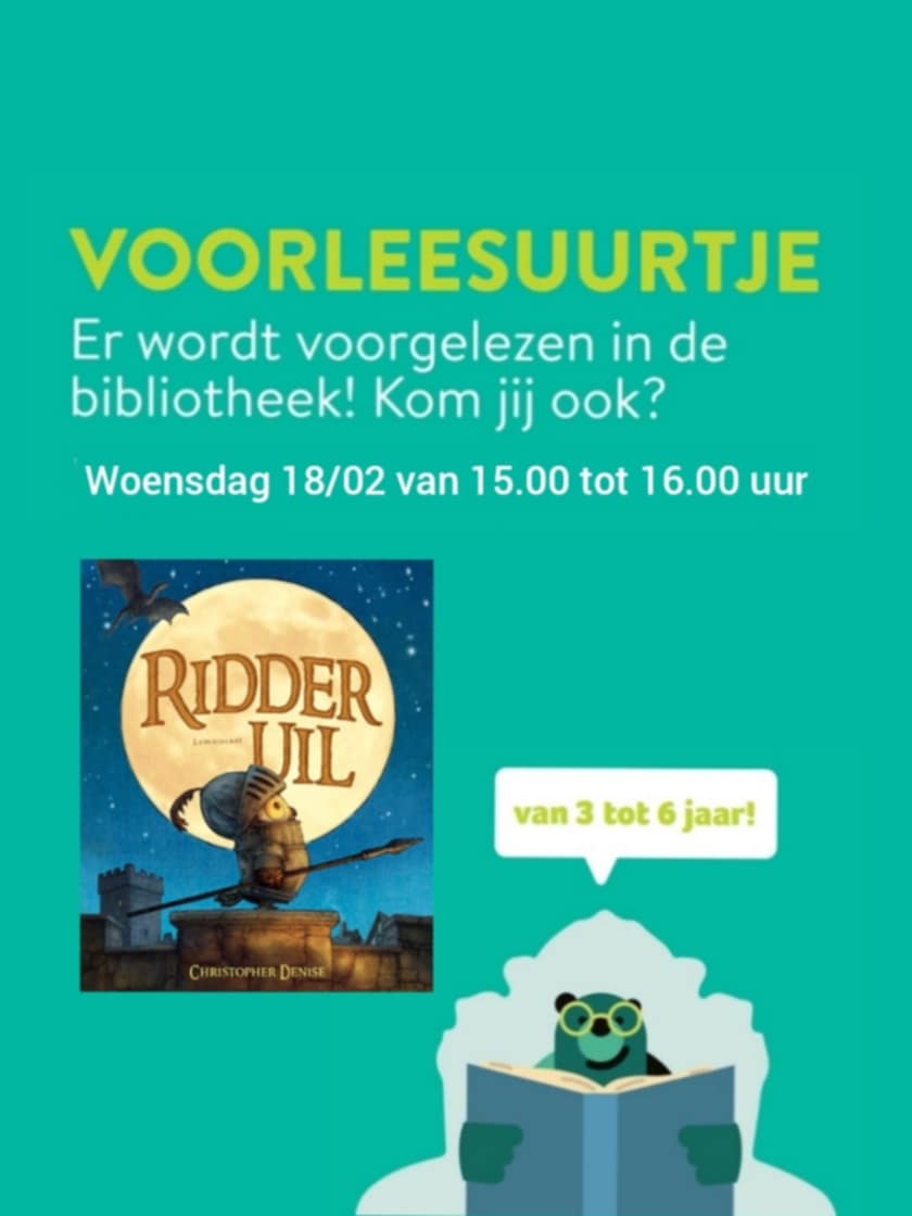 Voorlezen en knutselen in de bib