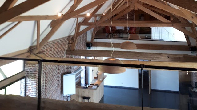 Dakgebinte schuur hoeve della Faille