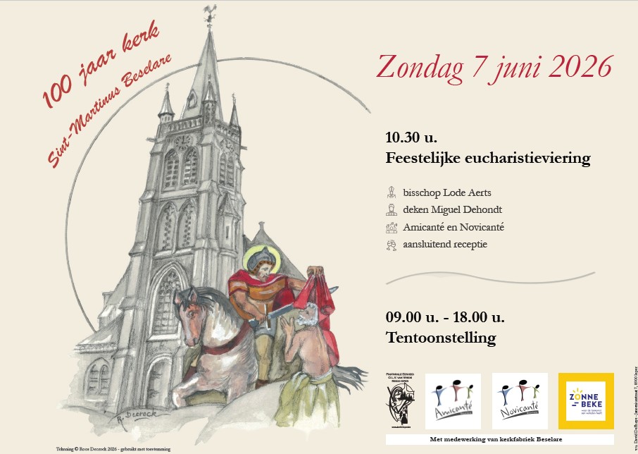 Affiche 100 jaar kerk Beselare
