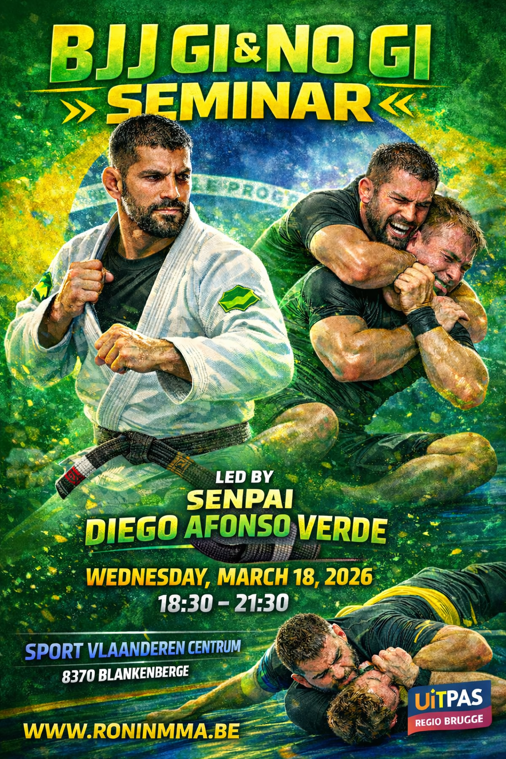 BJJ Gi & No Gi seminar with Senpai Diego Afonso Verde