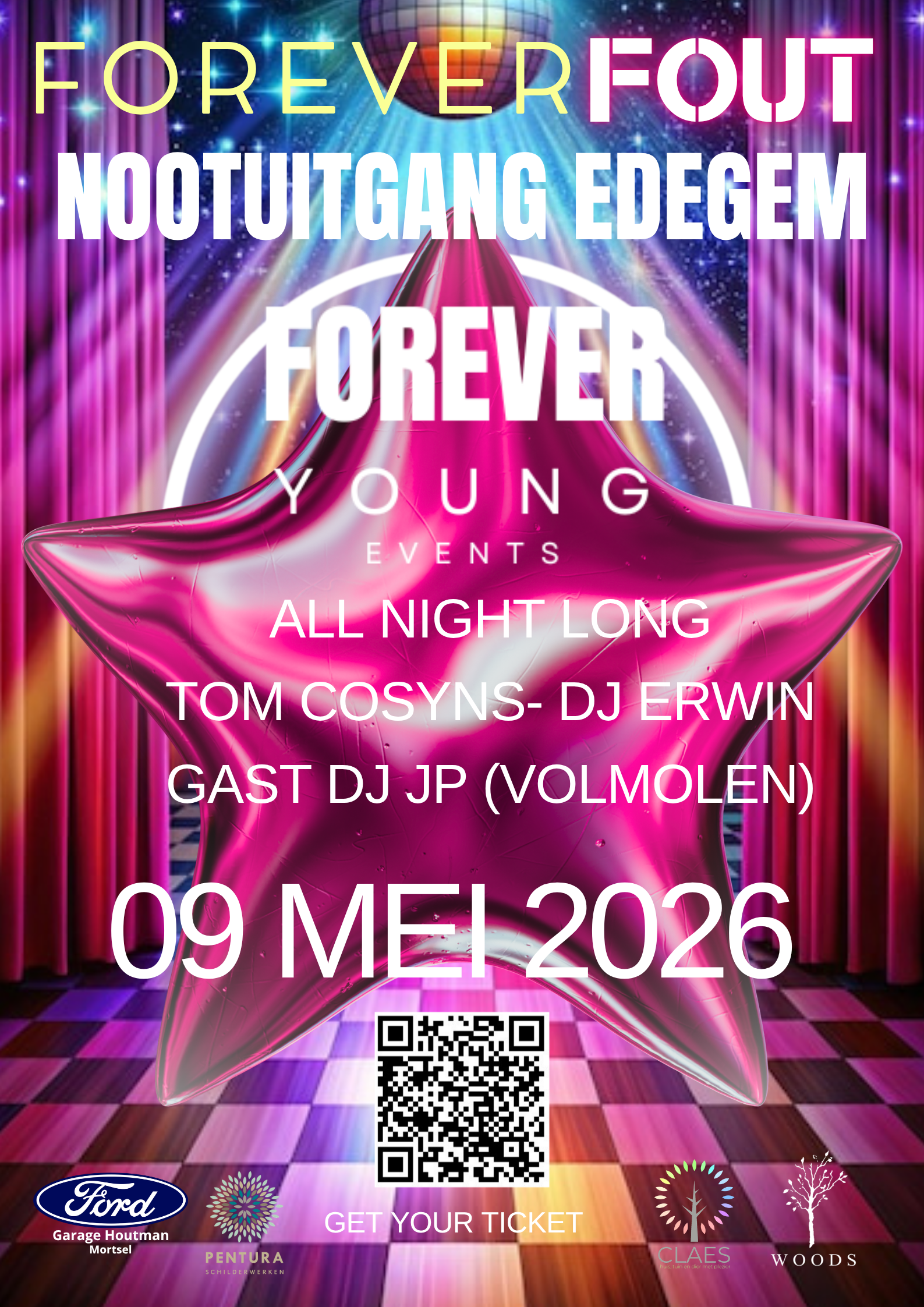  Tickets via https://shop.stamhoofd.be/forever-young-foreverfout-party/