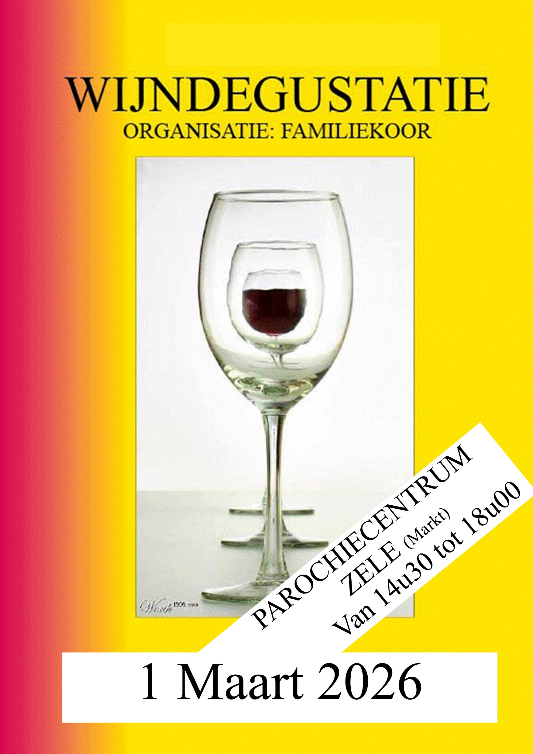 Familiekoor wijndegustatie