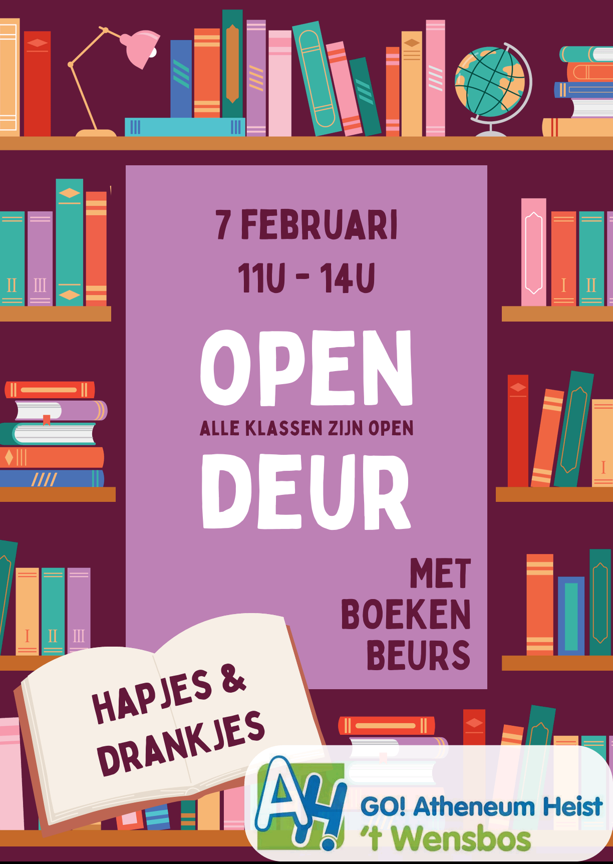 Opendeur met boekenbeurs 