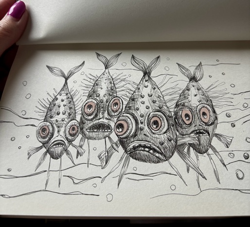 tekenen met fineliners