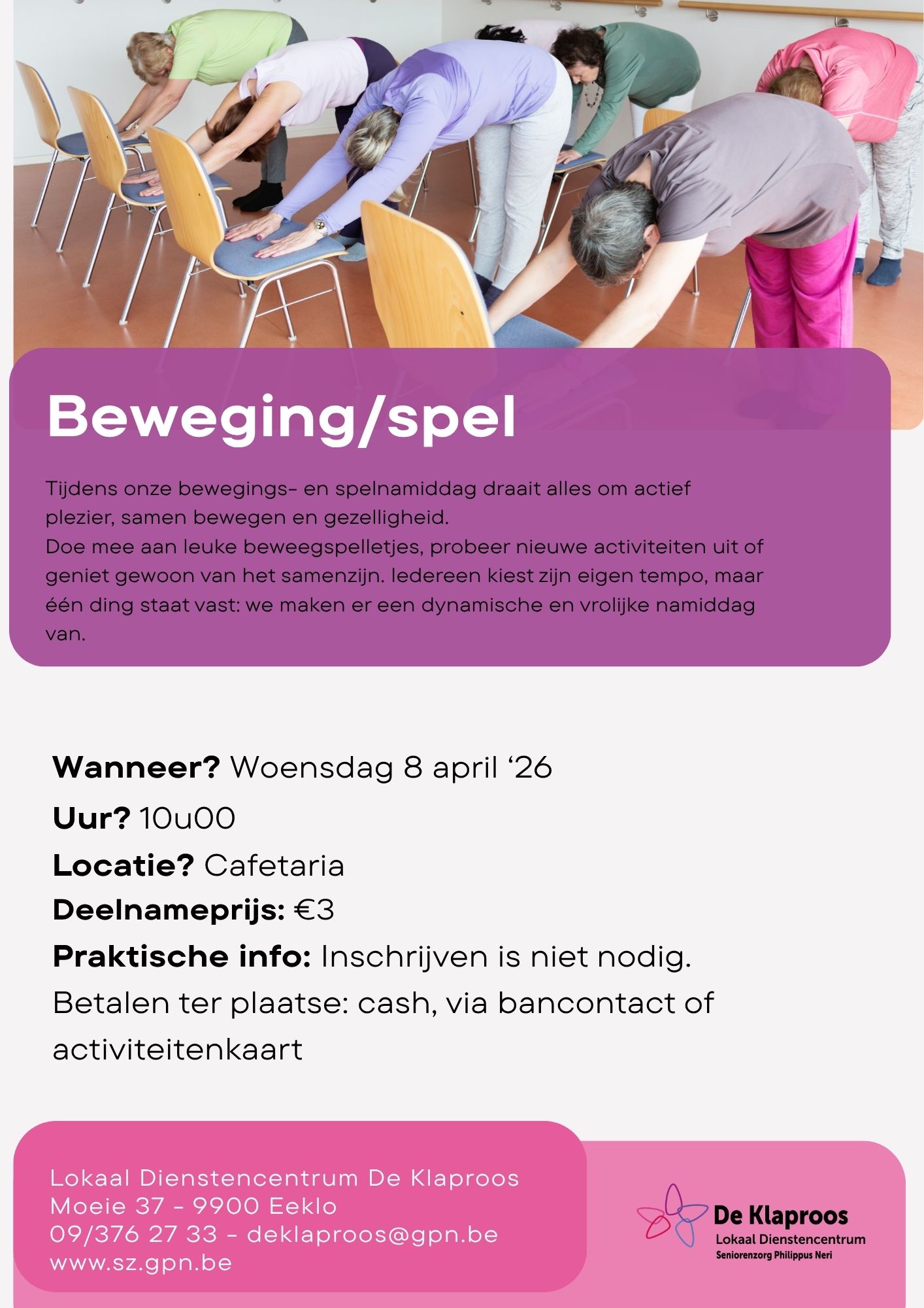 Beweging/spel activiteit 