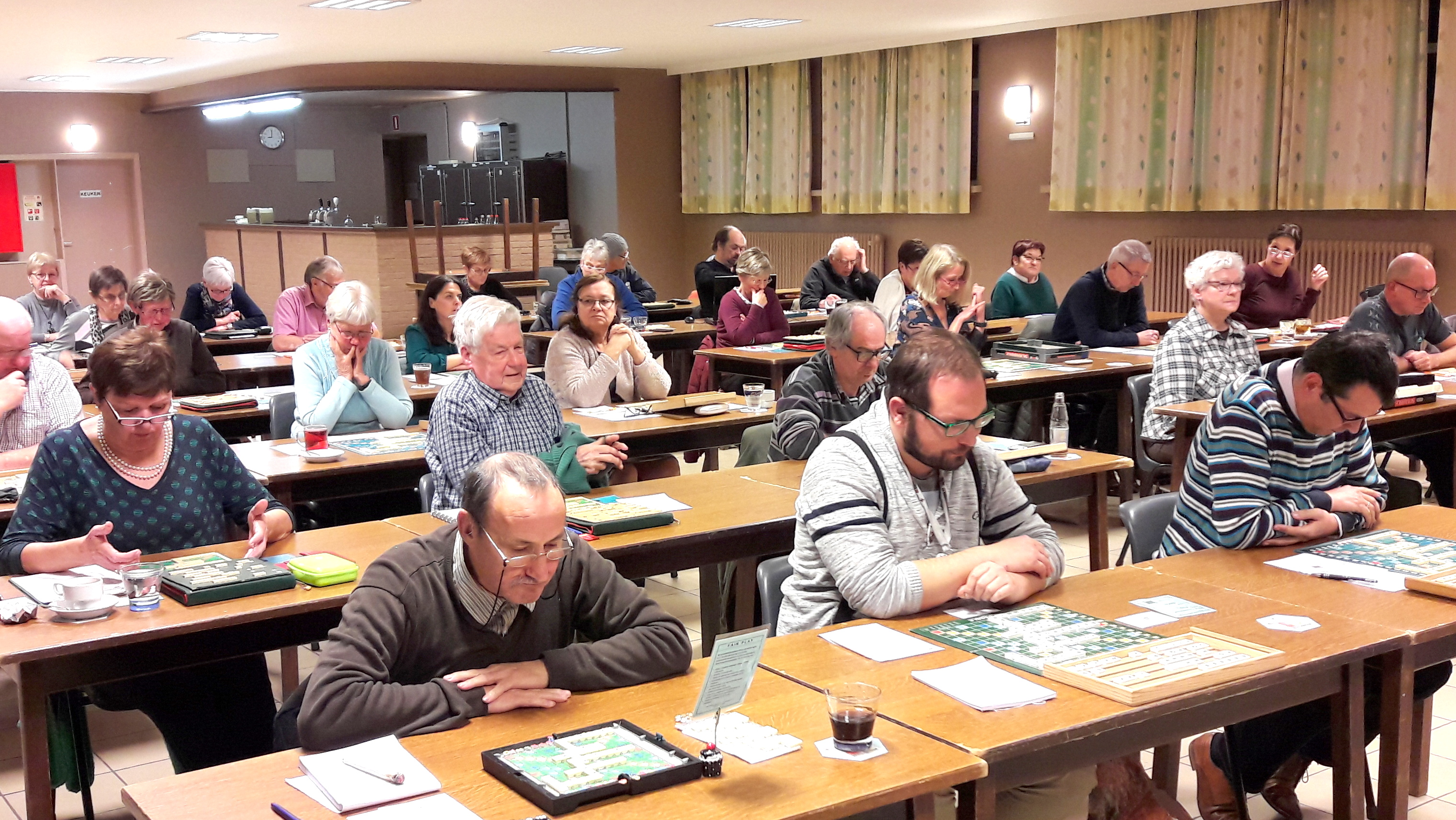 Scrabbelaars in actie