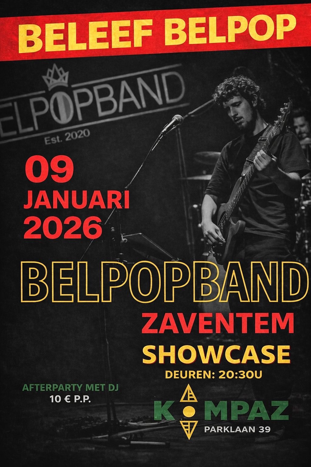 Affiche Kompaz Belpopband Showcase