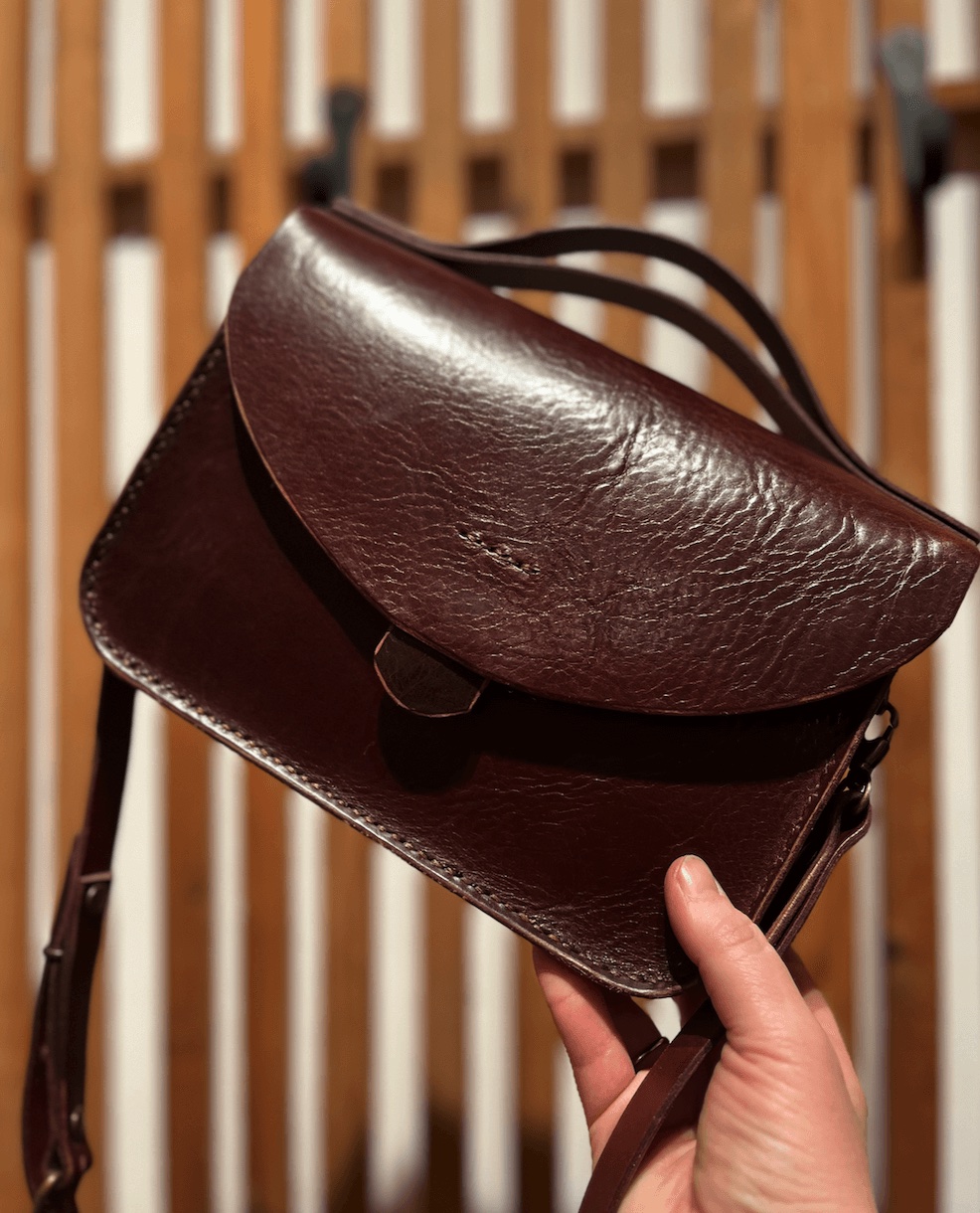 Schoudertas in tuigleer