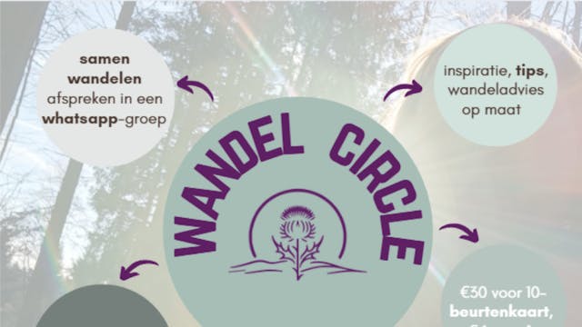 Wandel Circle - samen wandelen afspreken