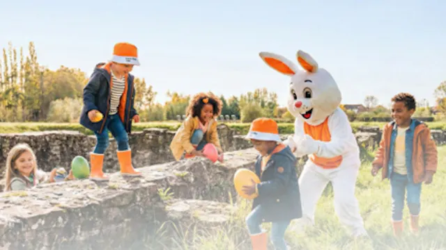 Paaseierenzoektocht (Deze foto is gegenereerd met AI)