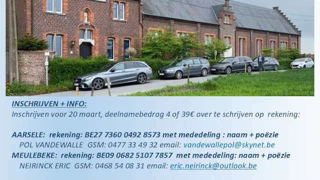 Okra: Poëziewandeling op en rond de Poelberg in Tielt met lunch