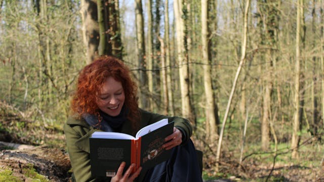 Martine leest haar boek