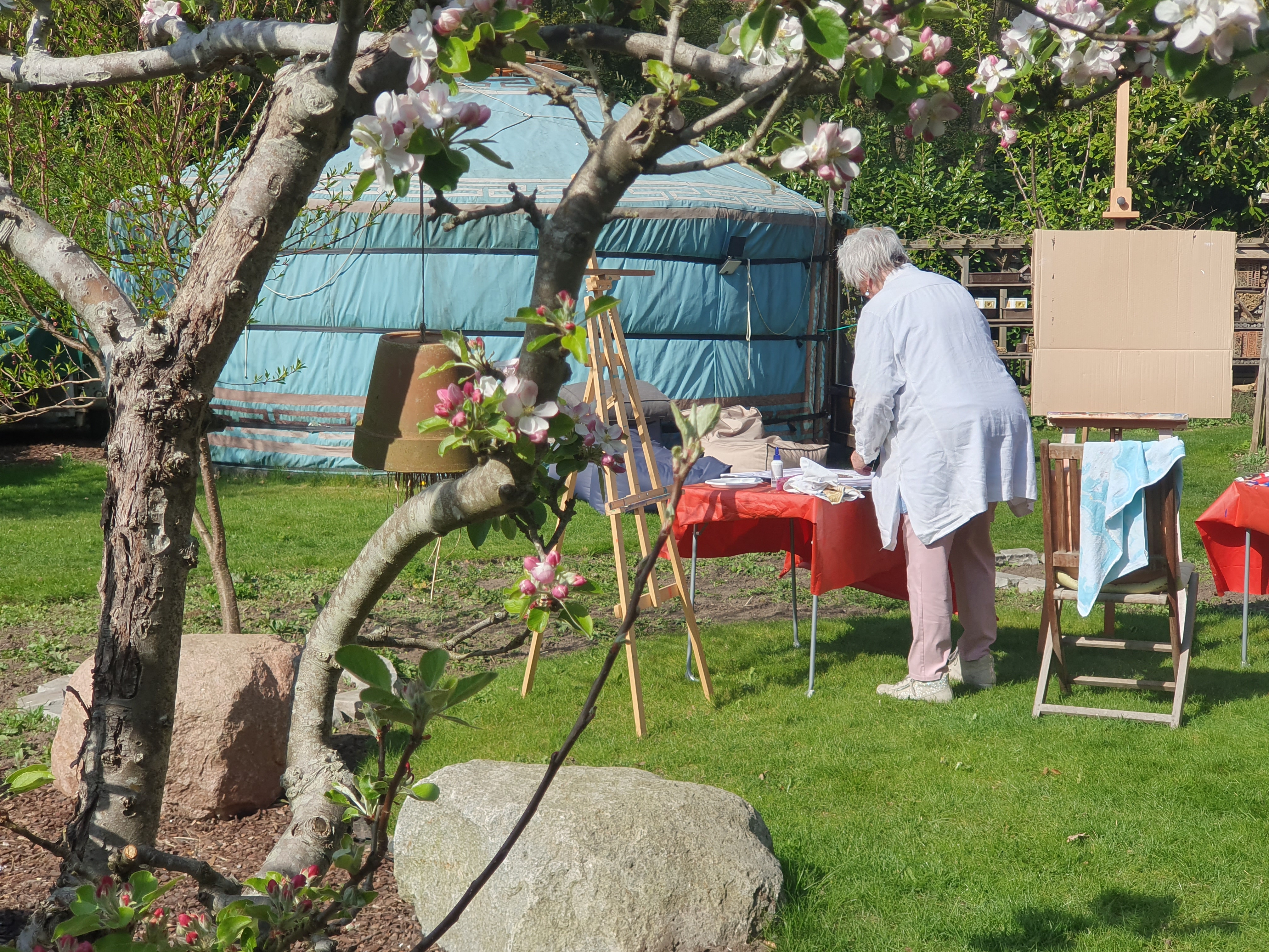 in de vrije natuur schilderen