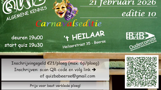 Algemene Kennis Quiz OC BAB - Carnavalseditie