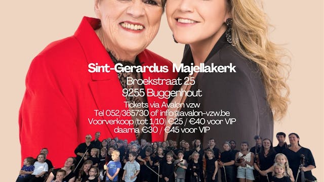 Avalon in Concert brengt de jonge violisten **Twinkels** als sprankelend voorprogramma, gevolgd door **Margriet Hermans & Celien** met een mix van Vlaamse klassiekers en meeslepende popsongs.