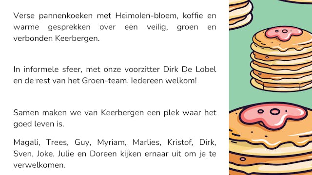 Pannenkoeken met Groen