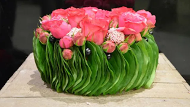 rijgen met appelblad