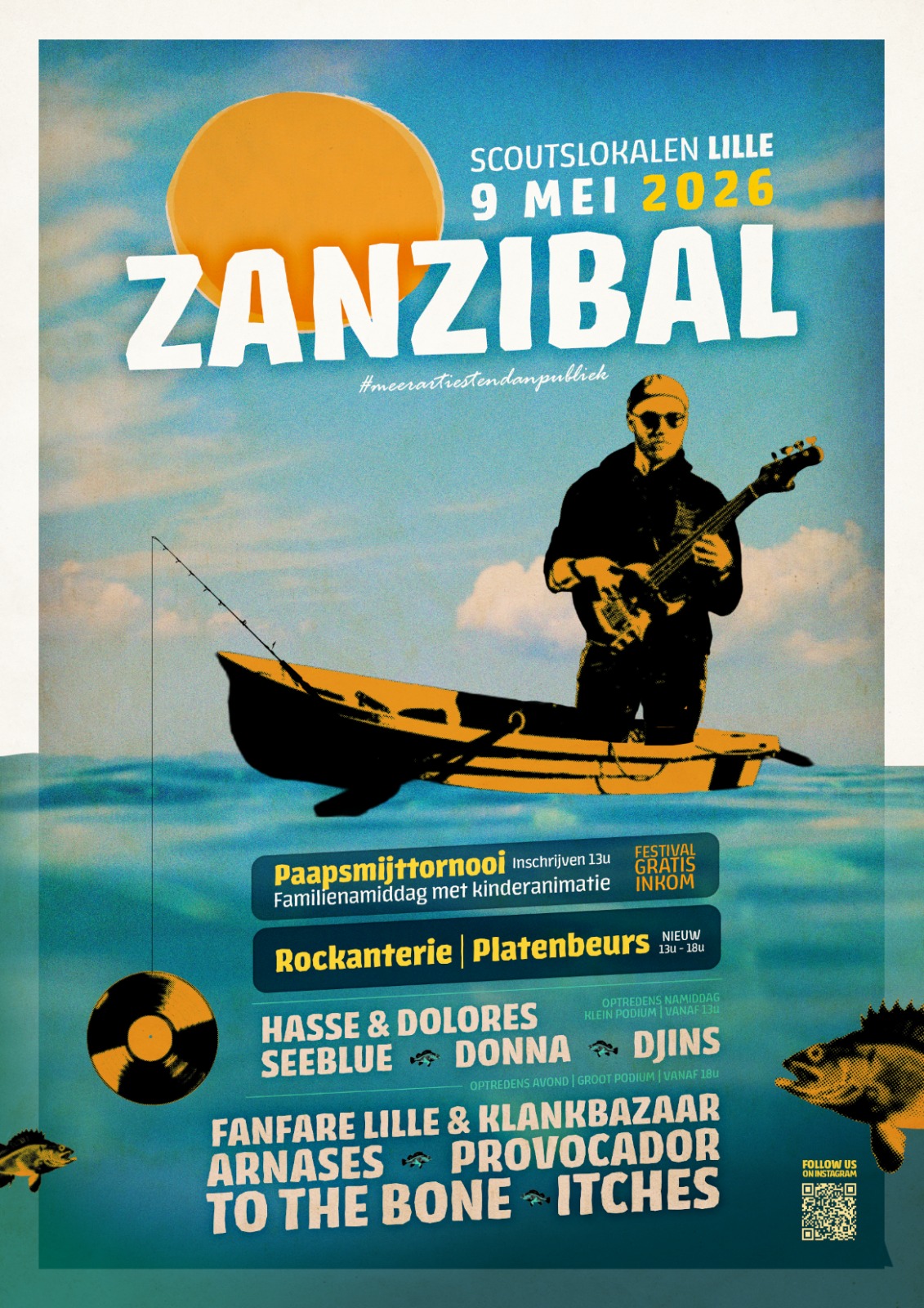 Affiche met bands