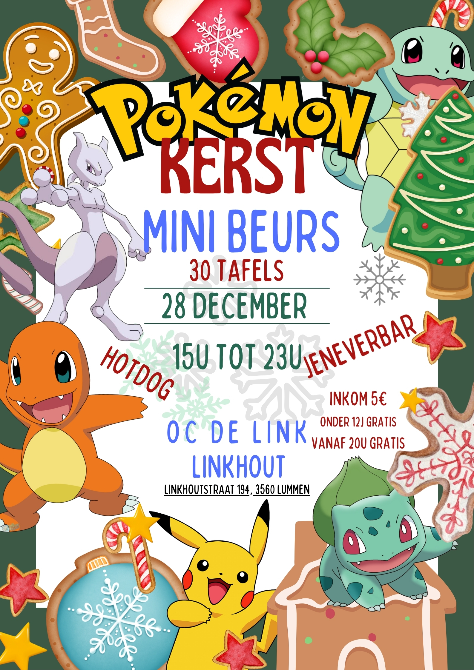 Pokomon Kerst Mini Beurs