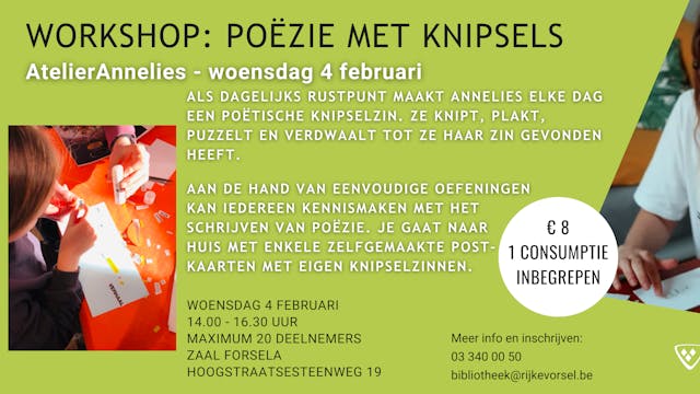 Poster workshop poëzie